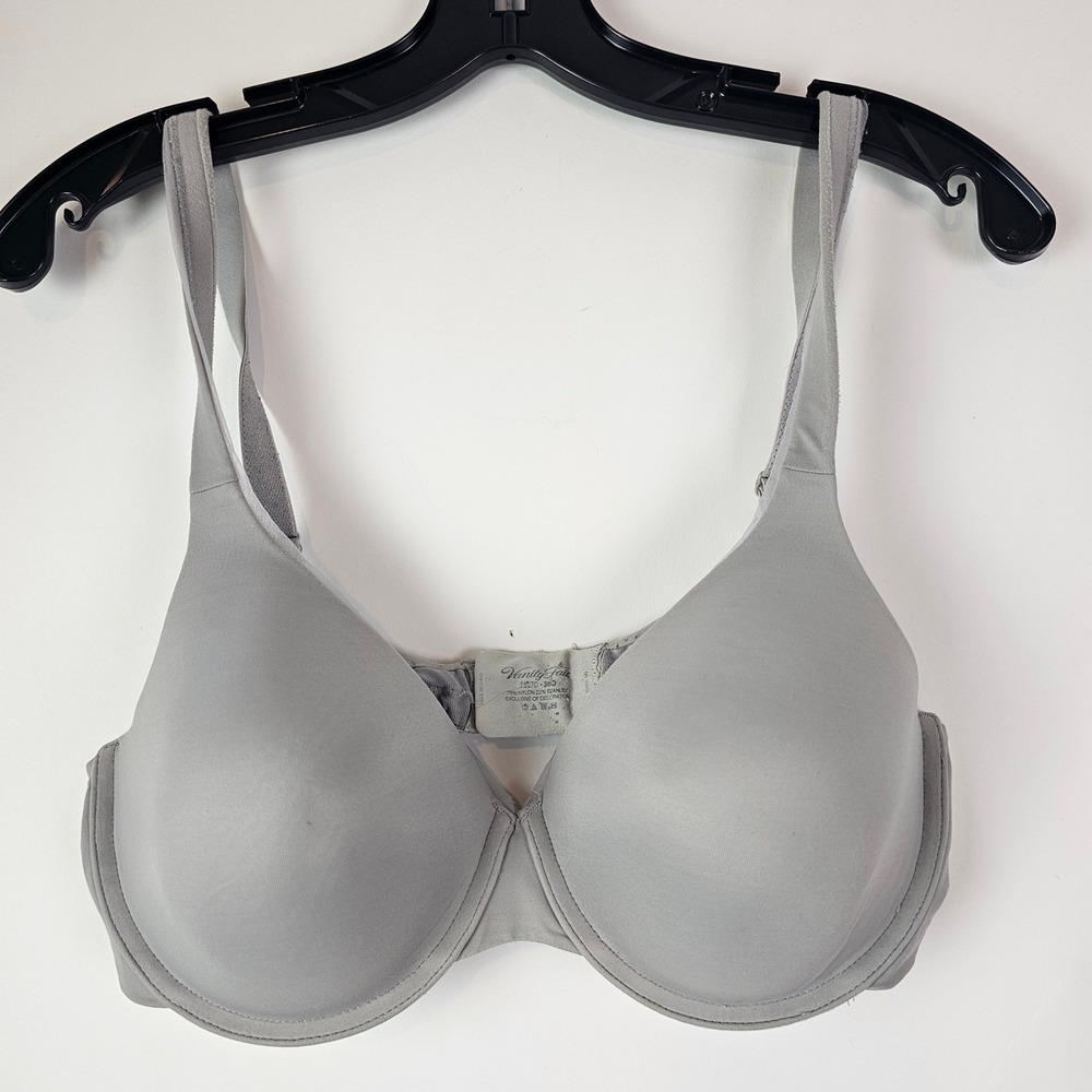 Vanity Fair Beauty Back Full Coverage Underwire Bra Gray 75270 38D